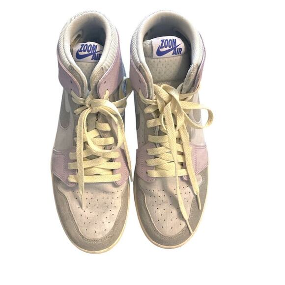 Nike Women's Air Jordan 1 Zoom Air Comfort 2 Light Smoke Grey & Barely Grape 9.5 - Picture 8 of 11